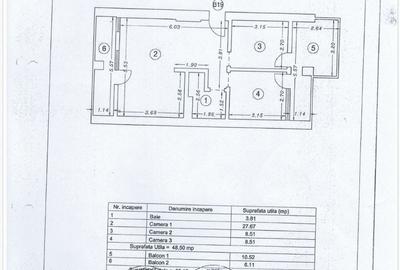 Apartament cu 3 camere în Central