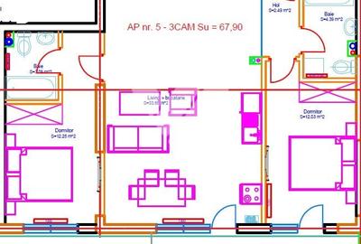 Apartament cu 3 camere decomandat în Șelimbăr - 9