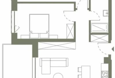 Apartament cu 3 camere decomandat în Dâmbul Rotund