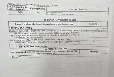 Teren de 2371 mp, în Cândești - 2