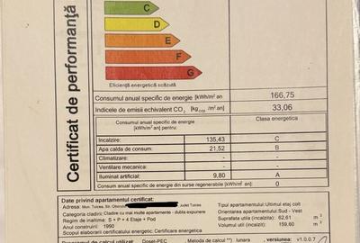 Apartament cu 3 camere decomandat în Central