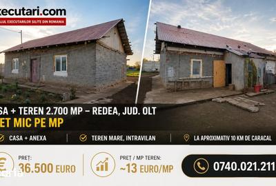 Casă cu 3 camere cu Teren 2700 Mp în Redea