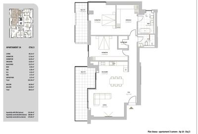 Apartament cu 3 camere semidecomandat în Voluntari - 2