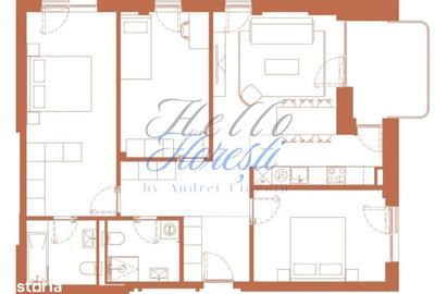 Apartament cu 4 camere în Dâmbul Rotund