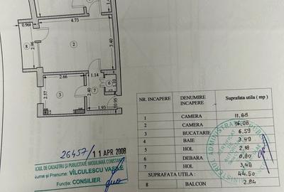 Apartament cu 2 camere semidecomandat în Sud