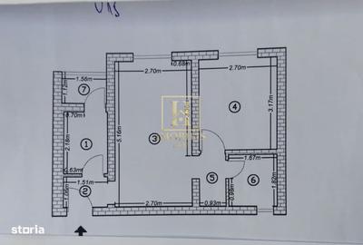 Apartament cu 2 camere semidecomandat, mobilat în Podul de Piatră - 1