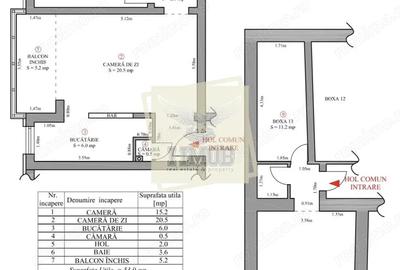 Apartament cu 2 camere, mobilat în Ștrand