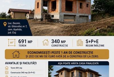 Casă cu 4 camere în Dezmir