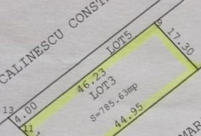 Teren de 785 mp, în Domnești