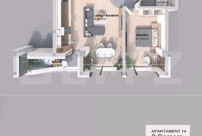 Apartament cu 2 camere în Păcurari - 1