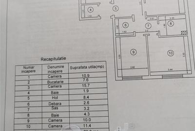 Apartament cu 4 camere în Galata