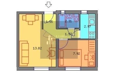 Apartament cu 2 camere decomandat, mobilat în Brâncoveanu - 2