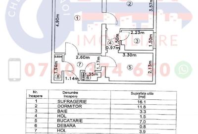 Apartament cu 2 camere decomandat în Neptun