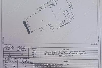 Casă cu Teren 3437 Mp în Central - 1