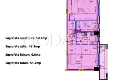 Apartament cu 2 camere decomandat în Sisești - 11