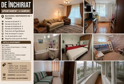 Apartament cu 4 camere decomandat în Exterior Vest