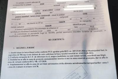Teren de 986 mp, în Podul de Fier - 1