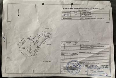 Teren de 1519 mp, în Central