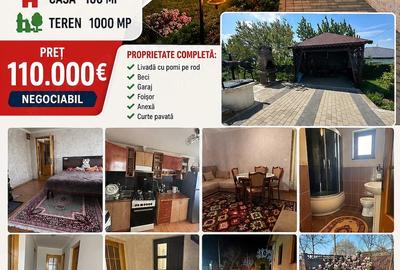 Casă cu 3 camere cu Teren 1000 Mp în Exterior Sud - 1