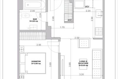 Apartament cu 2 camere decomandat în P-ța Muncii - 12