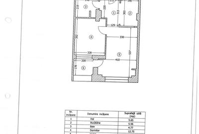 Apartament cu 2 camere semidecomandat în Nord