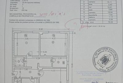 Apartament cu 3 camere decomandat în Cantacuzino - 1
