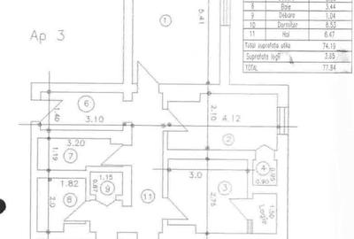 Apartament cu 4 camere decomandat în Central