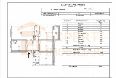 Apartament cu 4 camere decomandat în Poarta 6 - 19