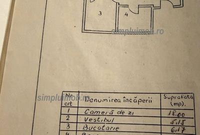 Garsonieră decomandată în Berceni - 2