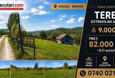 Teren extravilan de 9000 mp, în Central