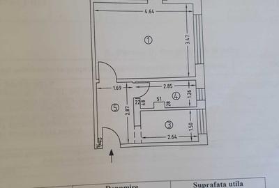 Apartament cu 2 camere semidecomandat în Central