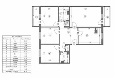 Apartament cu 4 camere în Central
