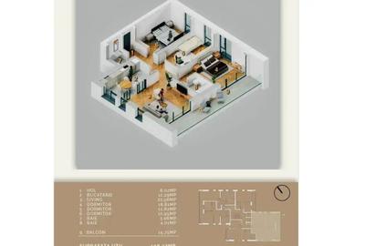 Apartament cu 4 camere în Sălăjan - 2