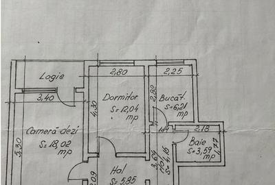 Apartament cu 2 camere decomandat, mobilat în Zimbru