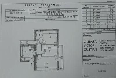 Apartament cu 3 camere decomandat în Giurgiului
