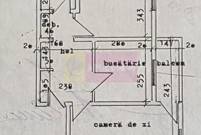 Apartament cu 2 camere decomandat în Central