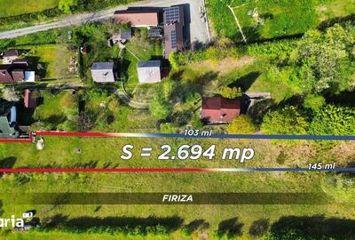 Teren de 2694 mp, în Firiza - 2