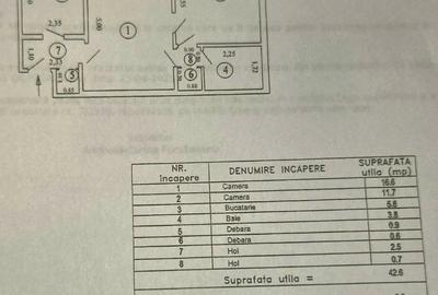 Apartament cu 2 camere nedecomandat în Mazepa 1 - 1