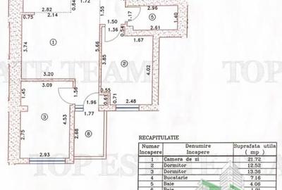 Apartament cu 3 camere în Nord - 10