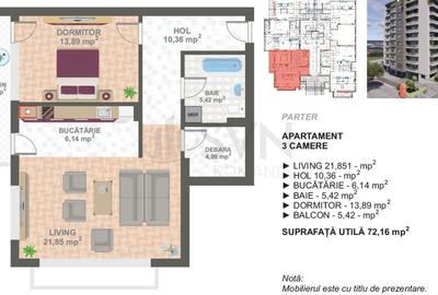 Apartament cu 2 camere decomandat în Cotroceni - 3