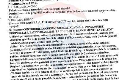 Teren Construcții intravilan de 1000 mp, în Corpadea - 5