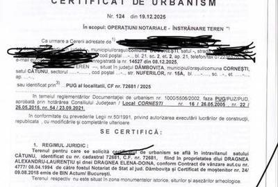 Teren de 785 mp, în Cornești - 2