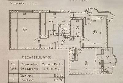 Apartament cu 3 camere decomandat în Rahova