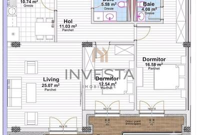 Apartament cu 3 camere decomandat în Mărăști - 5