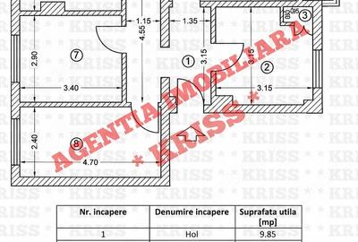 Apartament cu 4 camere decomandat în Negru Vodă
