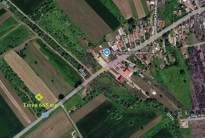 Teren de 665 mp, în Săbăreni
