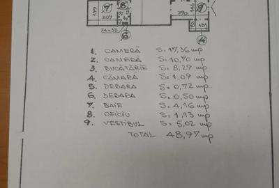 Apartament cu 2 camere semidecomandat în Tei - 1