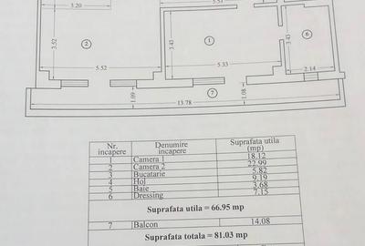Apartament cu 2 camere decomandat, mobilat în Mamaia - 17