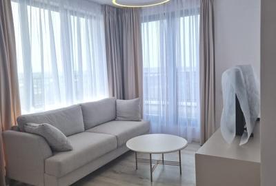 Apartament cu 2 camere semidecomandat, mobilat în Pipera