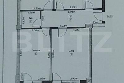 Apartament cu 3 camere decomandat în Sânpetru
